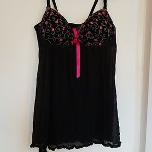 Sheer Teddy, wired lined cup